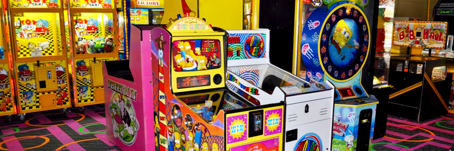 arcade machines in an arcade