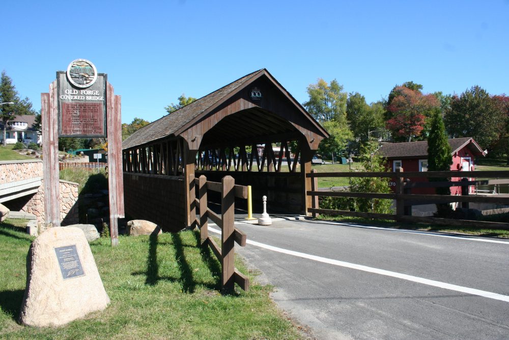 The old forge covered bridge