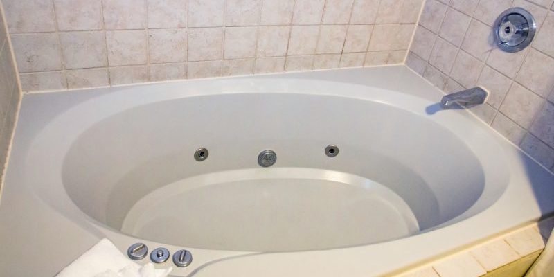 A bathtub with jets