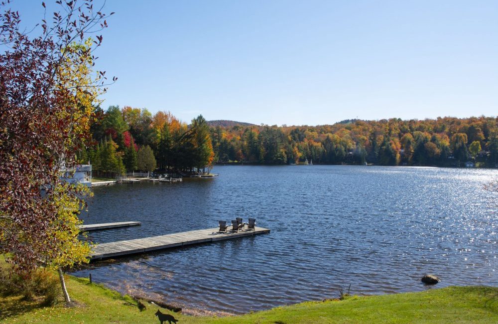 nature, lake, chairs, dock,