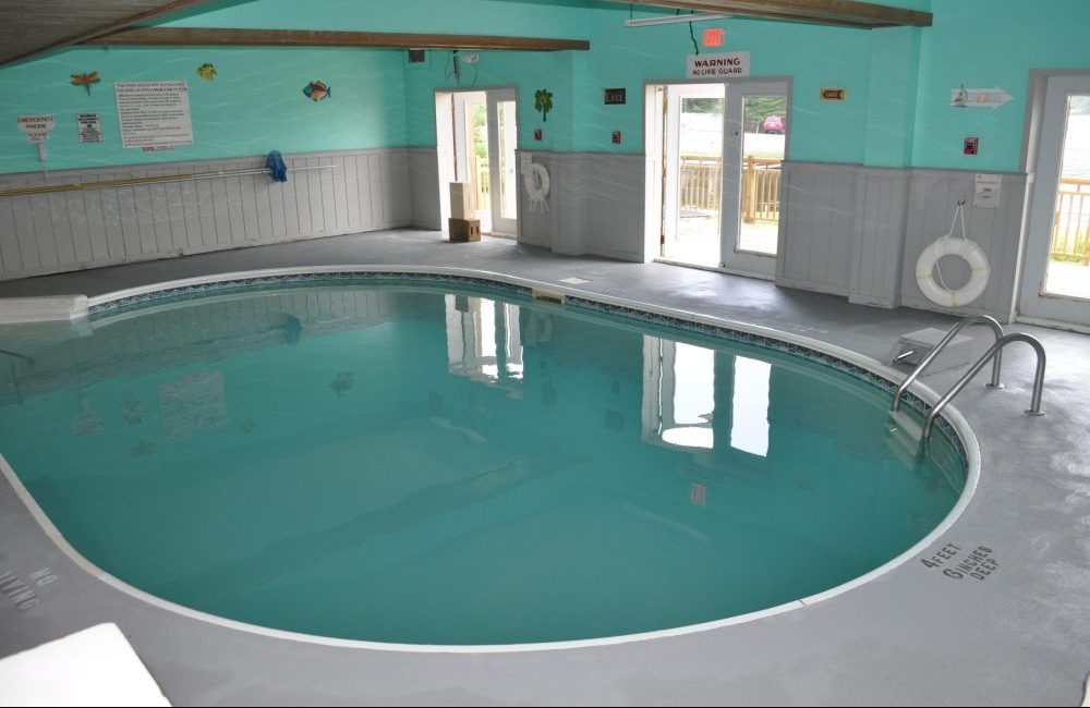 An indoor pool