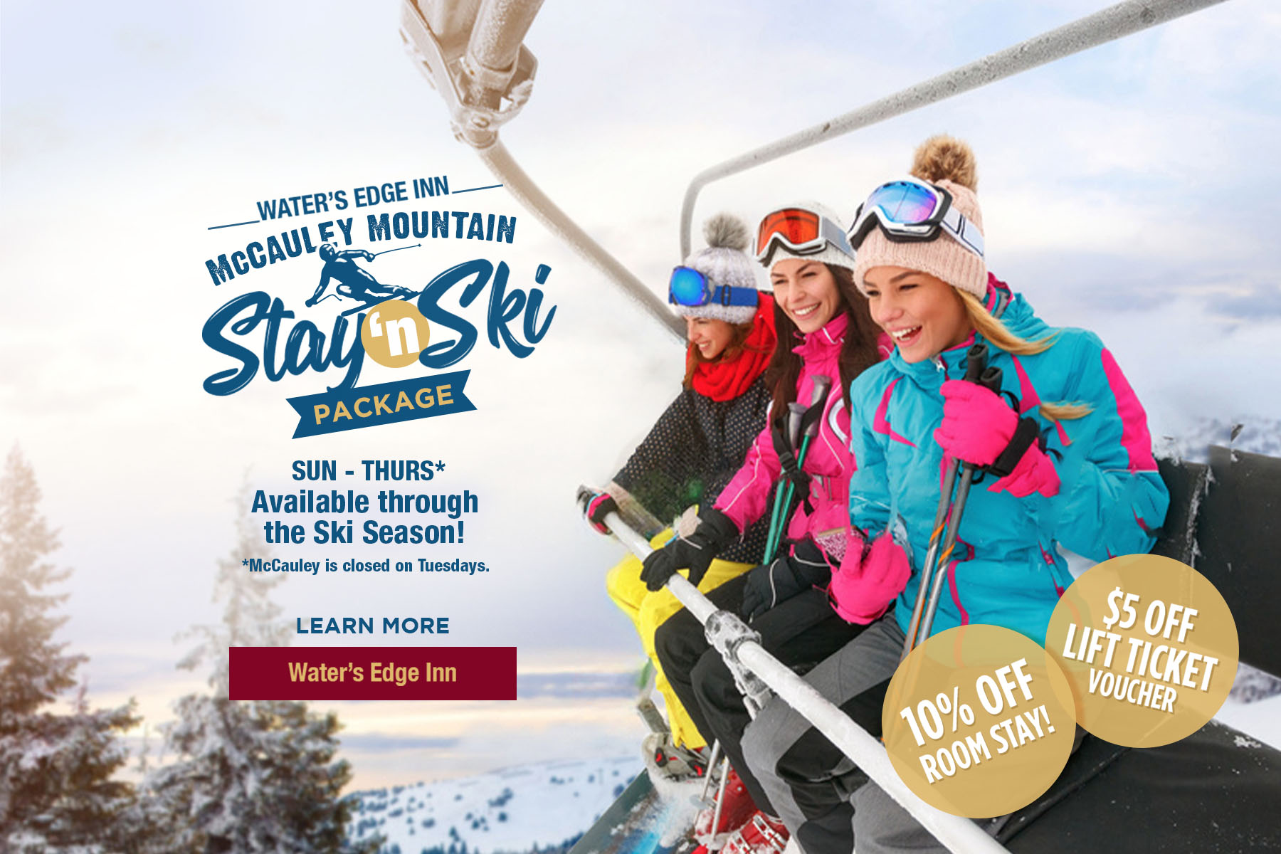 McCauley Mountain Ski & Snowboard Package
